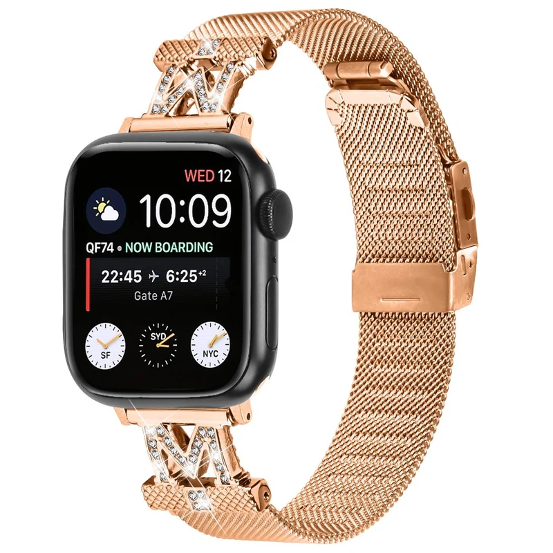 Apple Watch Series 9 41mm M-shape metal strap - Gold