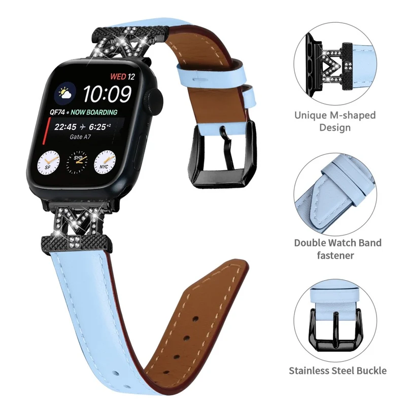 Apple Watch Universal 49mm/45mm/42mm Strap Watch Band with Black Buckle