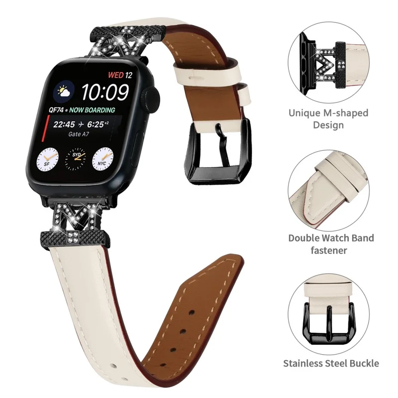 Apple Watch Universal 49mm/45mm/42mm Strap Watch Band with Black Buckle