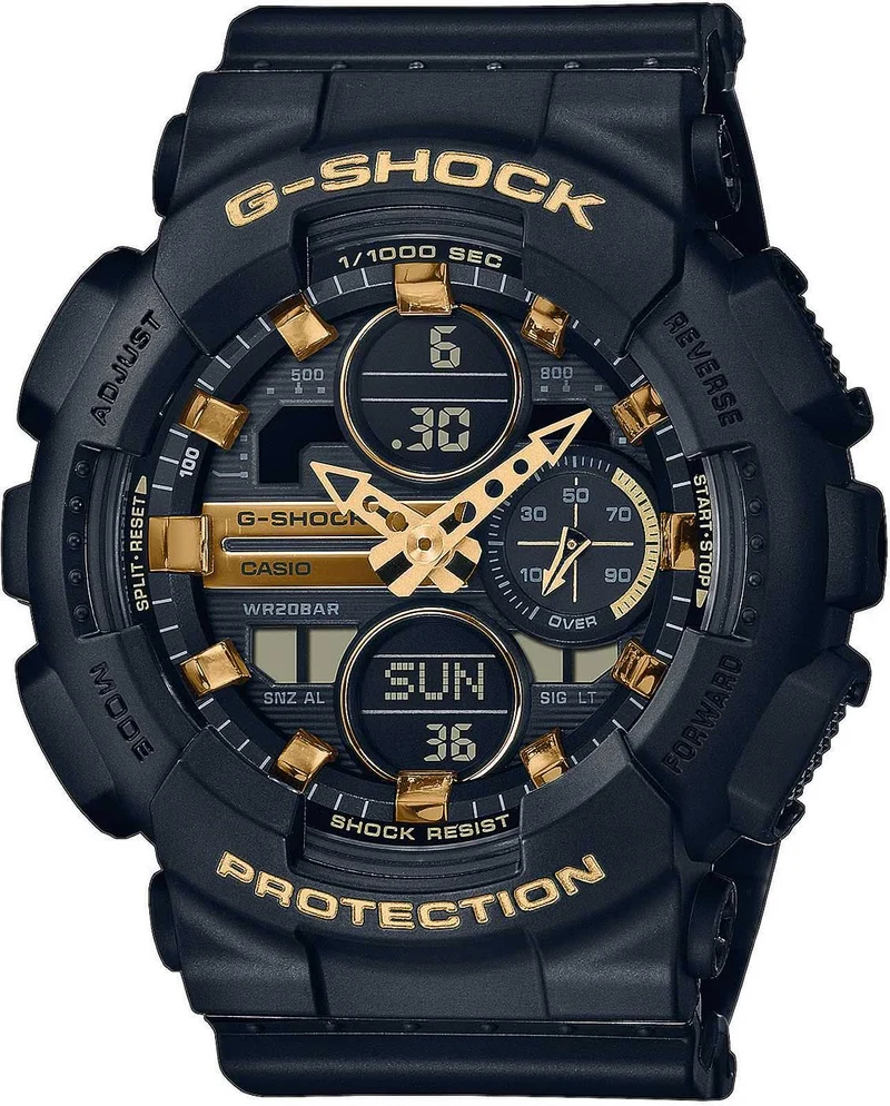 Casio G-Shock GMA-S140M-1AER Damenuhr • Extreme Stoßfestigkeit • 20 Bar Wasserdichtigkeit