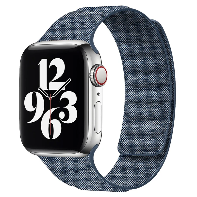 Apple Watch Series 9 41mm denim cloth style strap