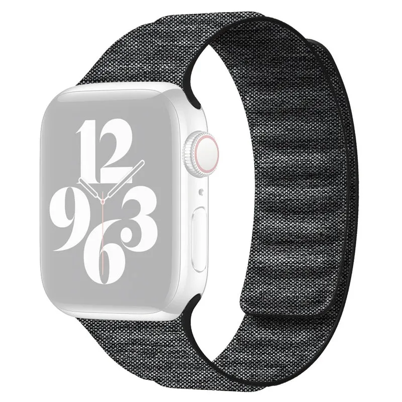 Apple Watch Series 9 41mm denim cloth style strap
