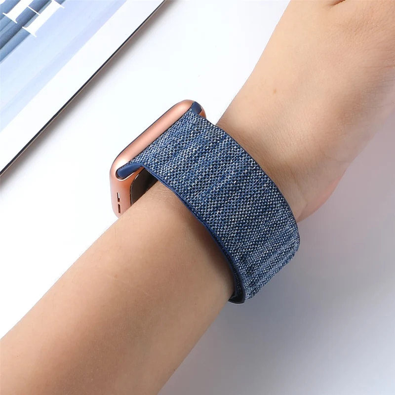 Apple Watch Series 9 41mm denim cloth style strap