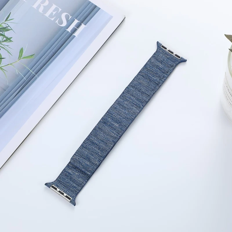 Apple Watch Series 9 41mm denim cloth style strap