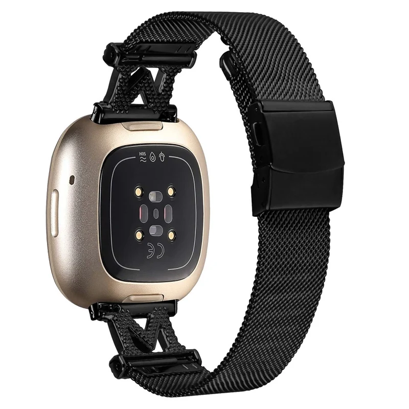 Fitbit Sense 2 / Versa 4 M-shape stainless steel strap with buckle