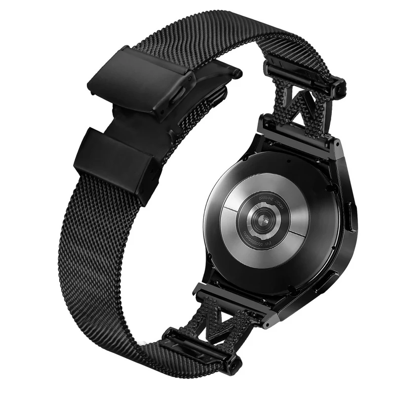 20mm Samsung Galaxy Watch 5 / 4 / 4 Classic rhinestone décor stainless steel strap with connector