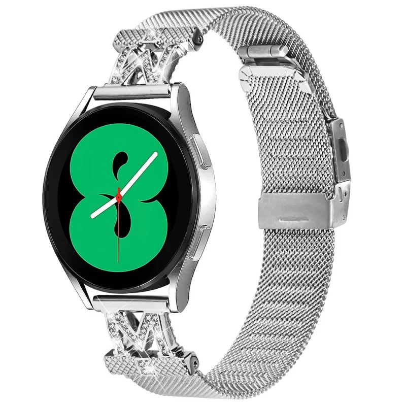 20mm Samsung Galaxy Watch 6 / 6 Classic rhinestone décor stainless steel strap