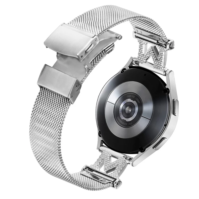 20mm Samsung Galaxy Watch 5 / 4 / 4 Classic rhinestone décor stainless steel strap