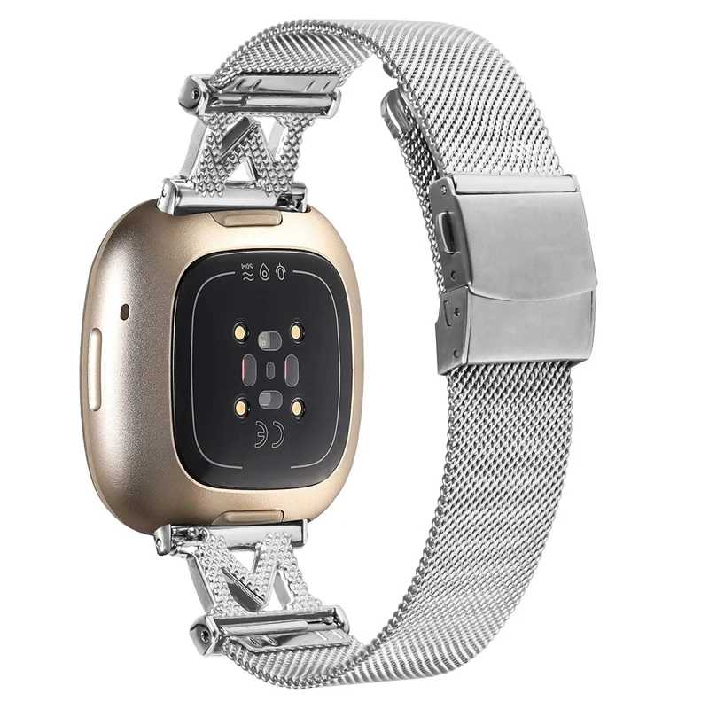 Fitbit Sense / Versa 3 milanese stainless steel strap