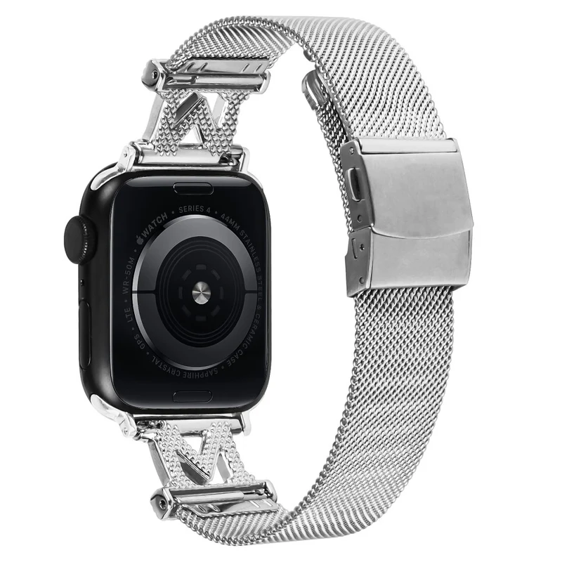 Apple Watch Series 9 45mm / Ultra 2 milanese stainless steel strap