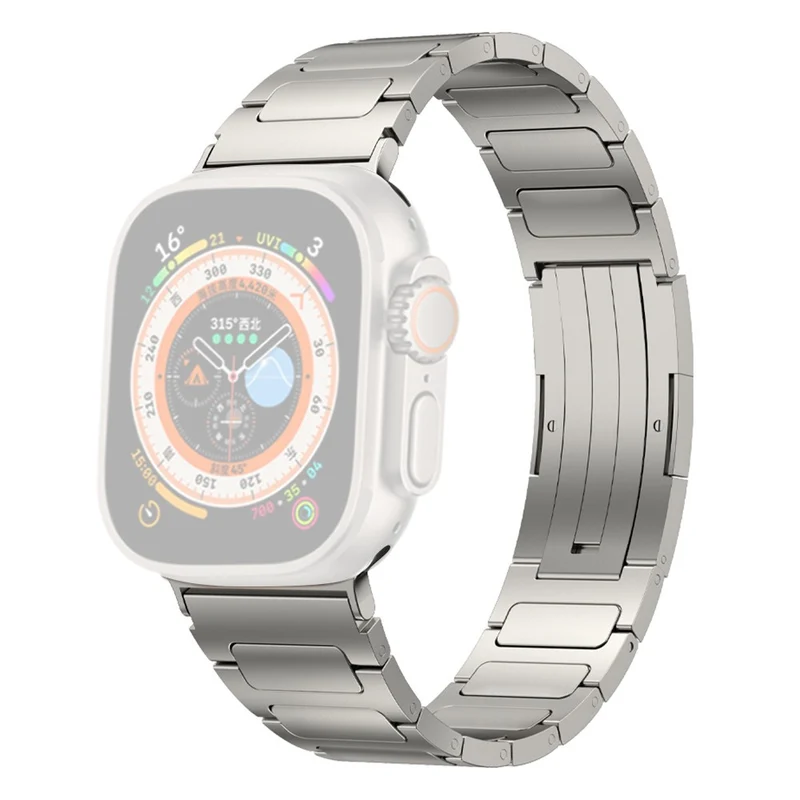 Titanium alloy strap for Apple Watch Series 9 41mm - Titanium Color