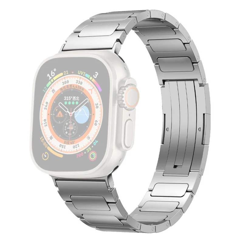 Titanium alloy strap for Apple Watch Series 9 41mm - Titanium Color