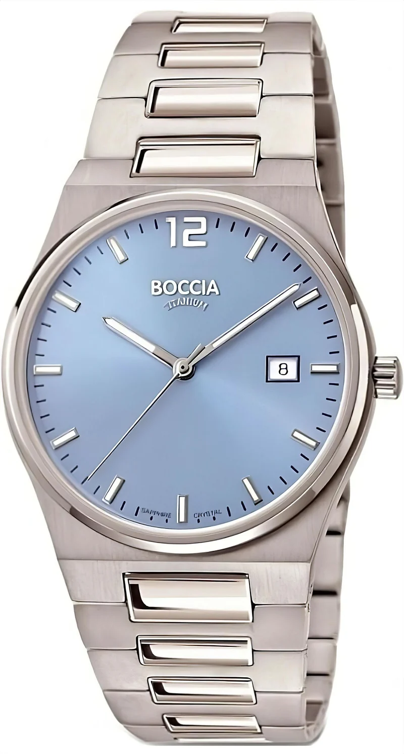 Boccia 3661-01 Herrenuhr - Reintitan - Saphirglas