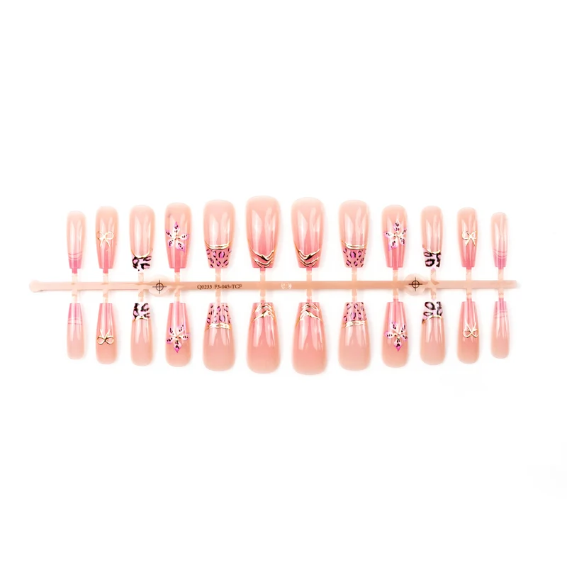 Floral Accent Press-On Nail Set