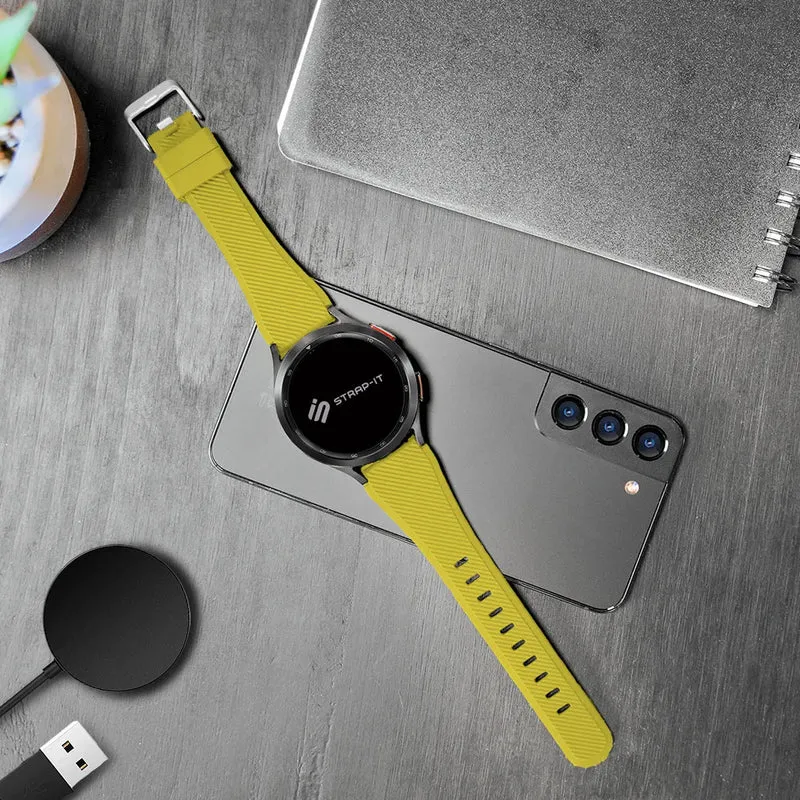 Amazfit Balance Ultra Twill Silikonarmband (Gelb)