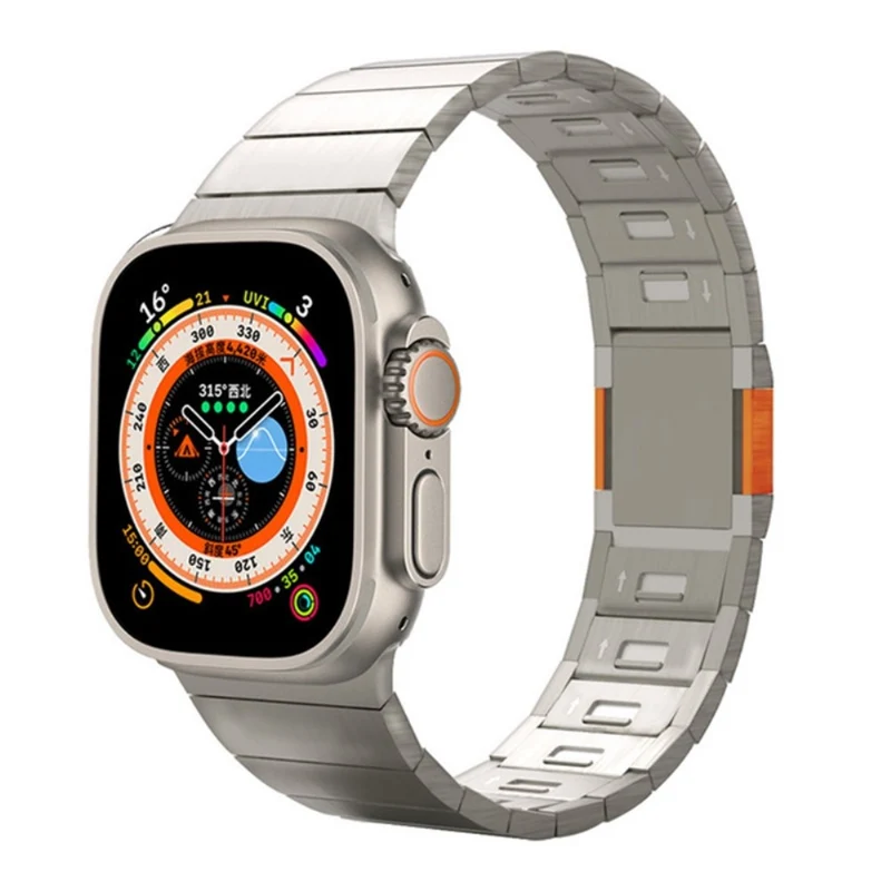 Apple Watch Series 9 45mm / Ultra 2 stainless steel strap