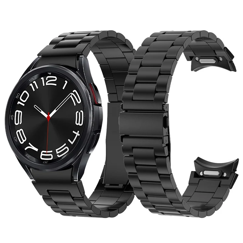 Samsung Galaxy Watch 6 / 5 / 4 metal strap with flat buckle