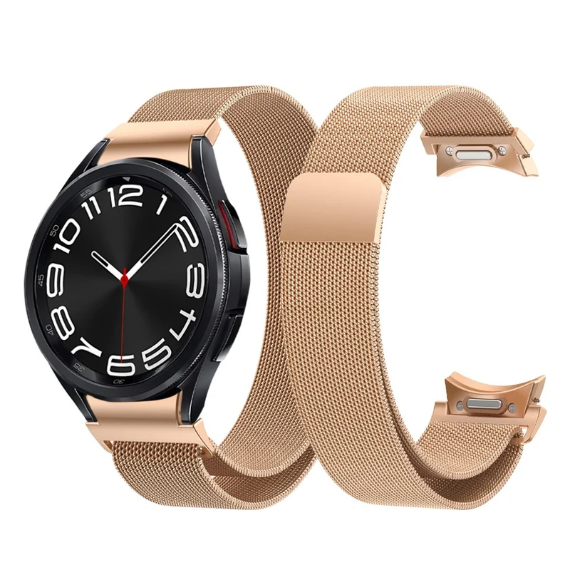 Samsung Galaxy Watch 6 / 5 / 4 milanese metal strap - Rose Gold