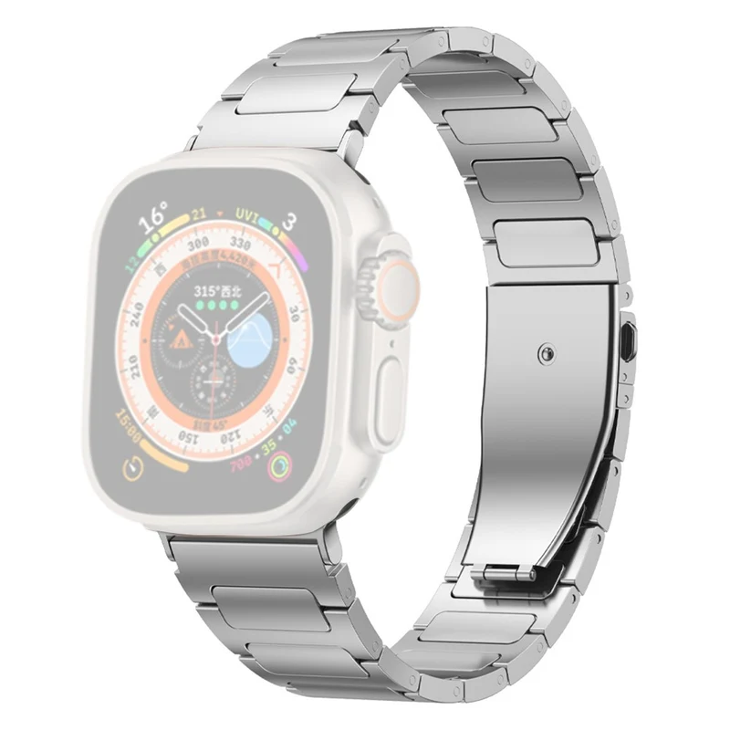 Titanium alloy strap for Apple Watch Series 9 45mm / Ultra 2 - Titanium Color