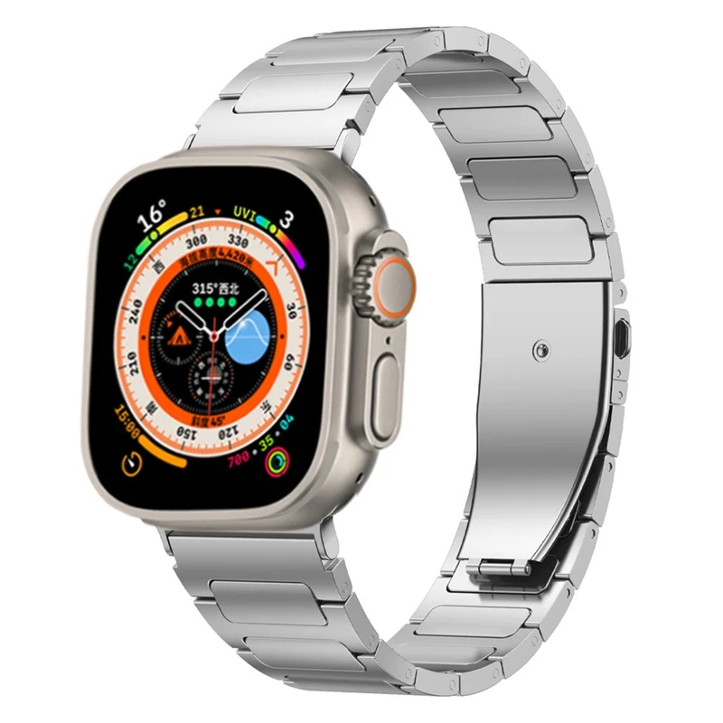 Titanium alloy strap for Apple Watch Series 9 45mm / Ultra 2 - Titanium Color