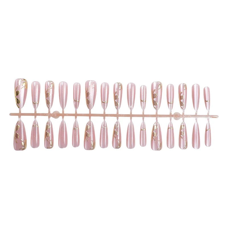 Elegante Ombre Press-On Nagelkunst