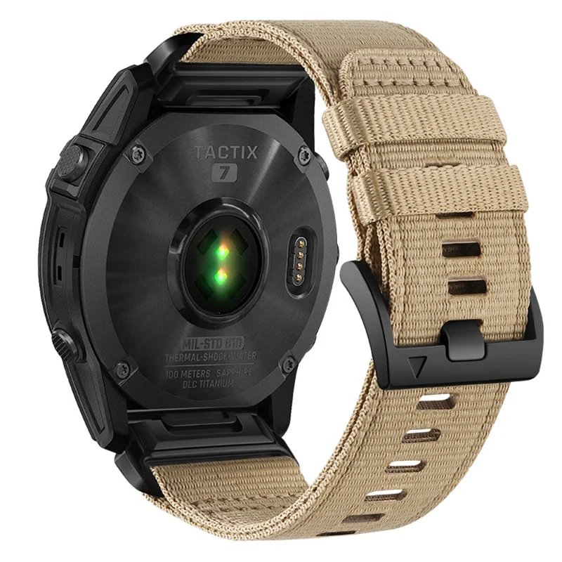 Nylon strap for Amazfit / Garmin and Coros watch - Black / Grey