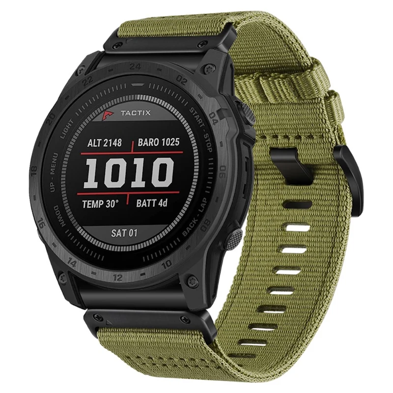 Nylon strap for Amazfit / Garmin and Coros watch - Black / Grey
