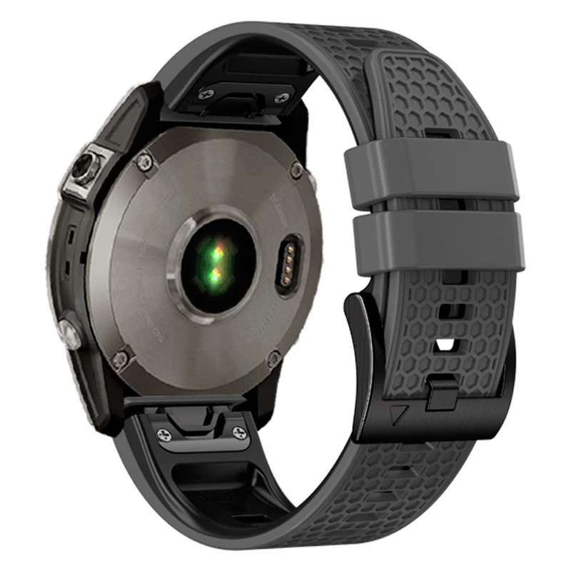 26mm dual-color dot texture silicone strap for Garmin Watch - Army Green+Black