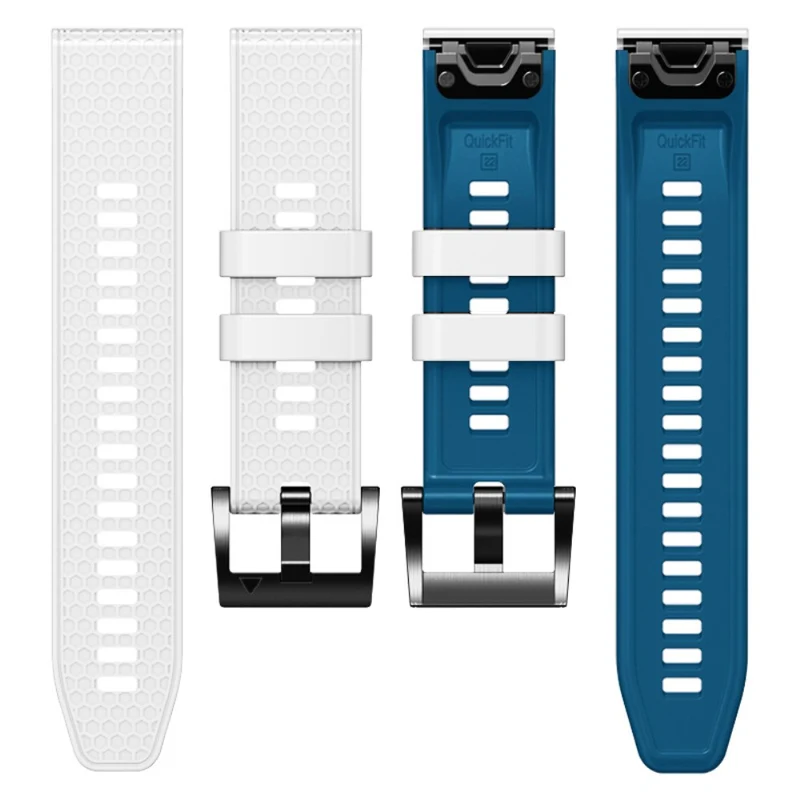 26mm dual-color dot texture silicone strap for Garmin Watch - Army Green+Black