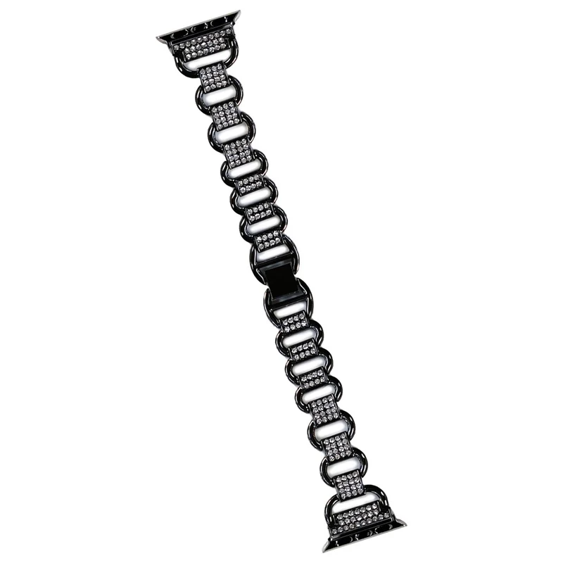 Apple Watch Series 9 41mm rhinestone décor metal strap