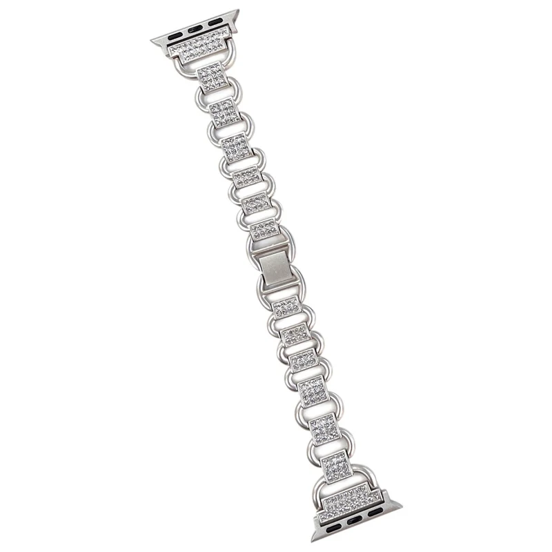 Apple Watch Series 9 41mm rhinestone décor metal strap