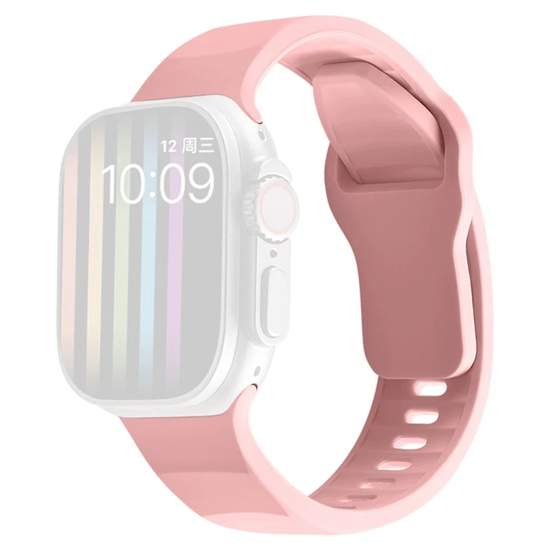 Apple Watch Series 9 41mm wavy style silicone strap - Wine Red