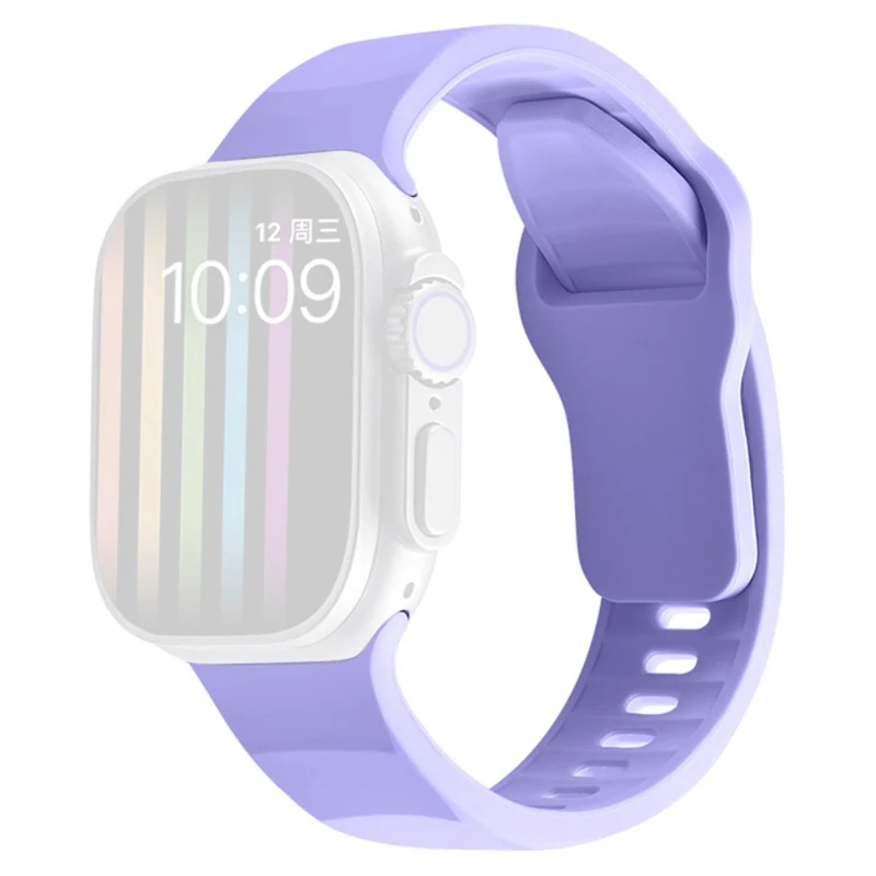 Apple Watch Series 9 41mm wavy style silicone strap - Wine Red