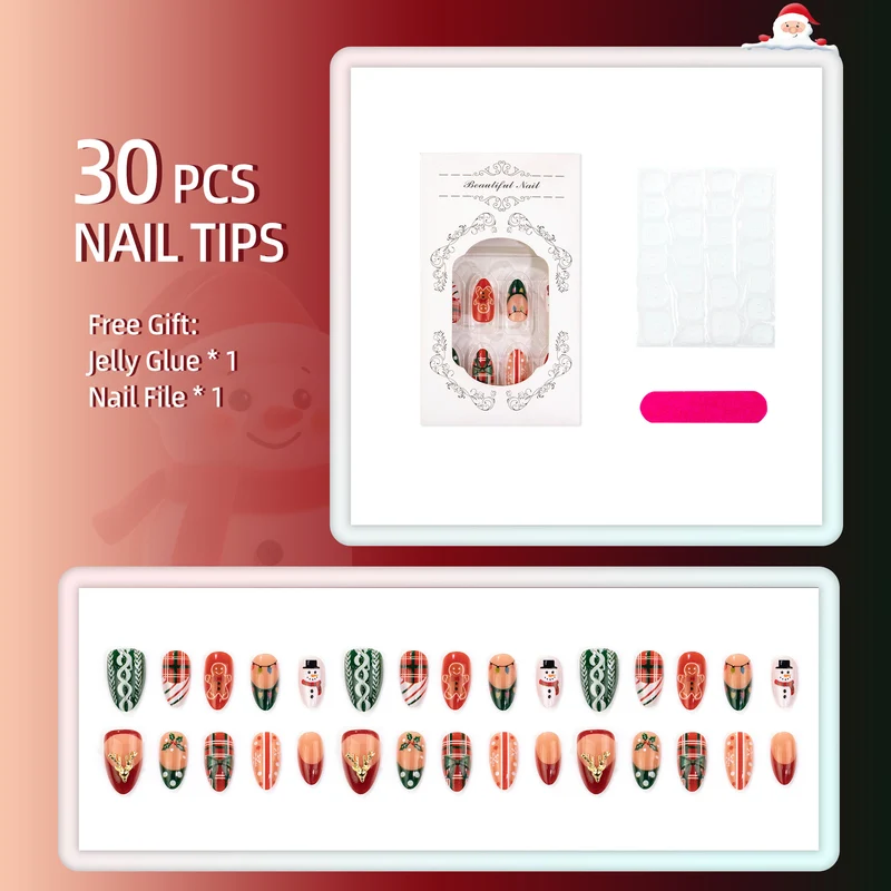 Festliches Handdruck-Nagelkunst-Set