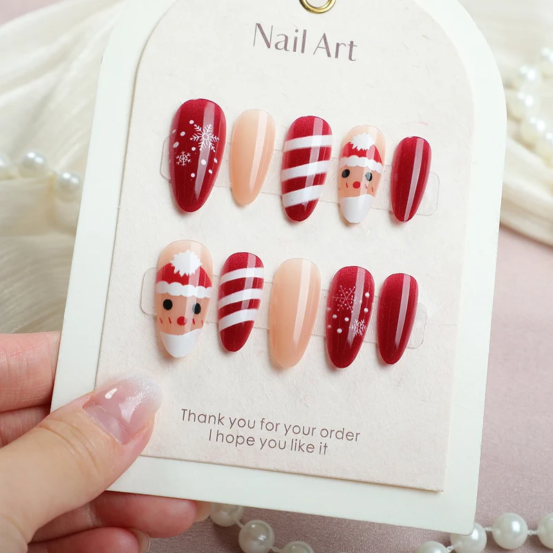 Festliches, urlaubsorientiertes Press-On-Nail-Art-Set 1790738334
