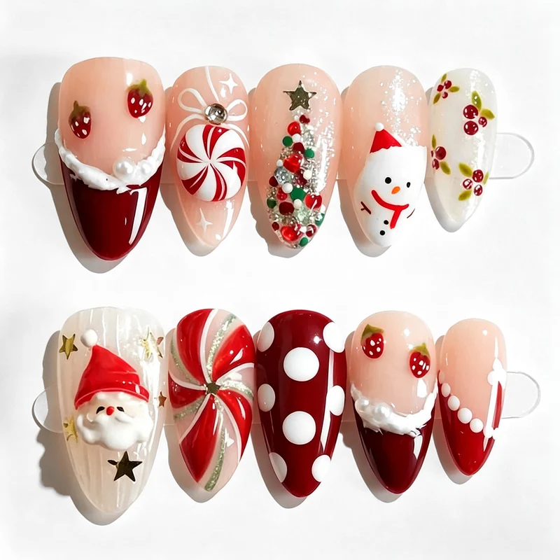 Festliches Feiertags-Nagelkunst-Set