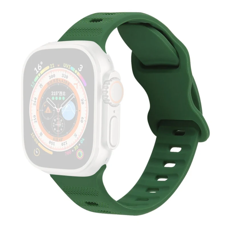 Apple Watch Series 9 41mm silicone strap - Army Green