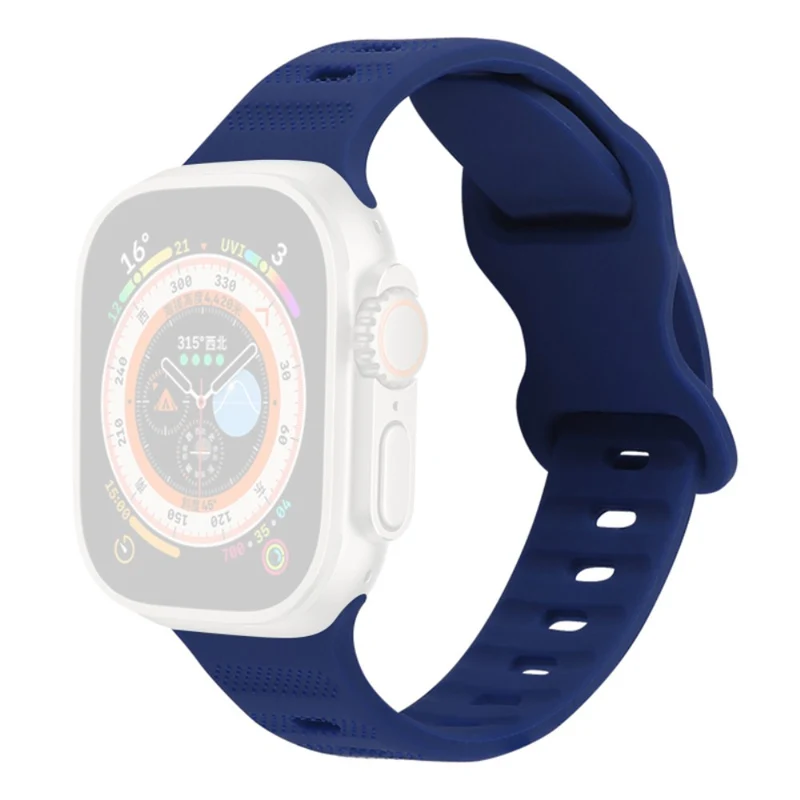Apple Watch Series 9 41mm silicone strap - Army Green