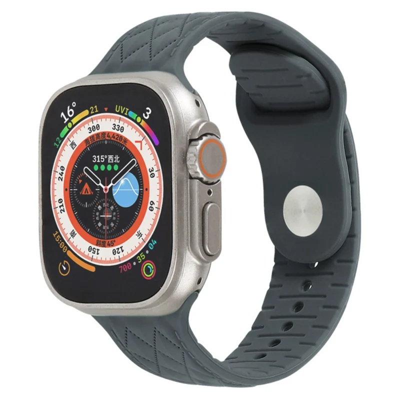 Apple Watch Series 9 41mm textured silicone strap