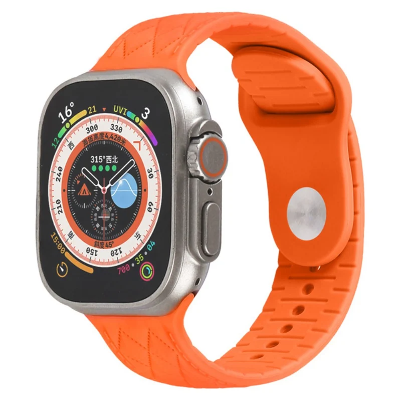 Apple Watch Series 9 41mm textured silicone strap