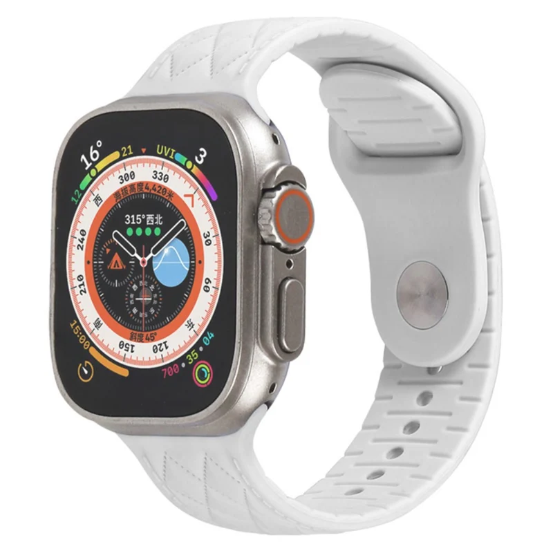 Apple Watch Series 9 41mm textured silicone strap
