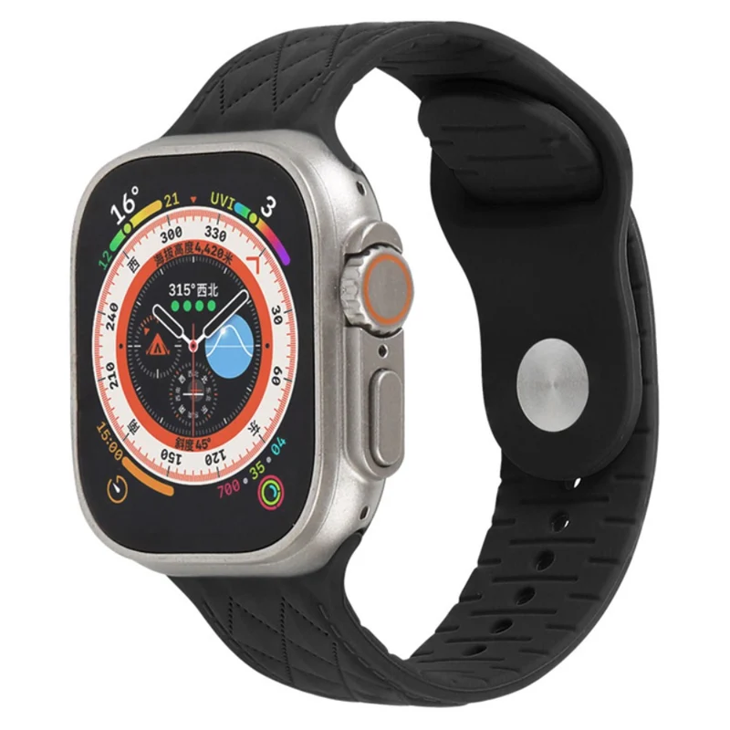 Apple Watch Series 9 41mm textured silicone strap
