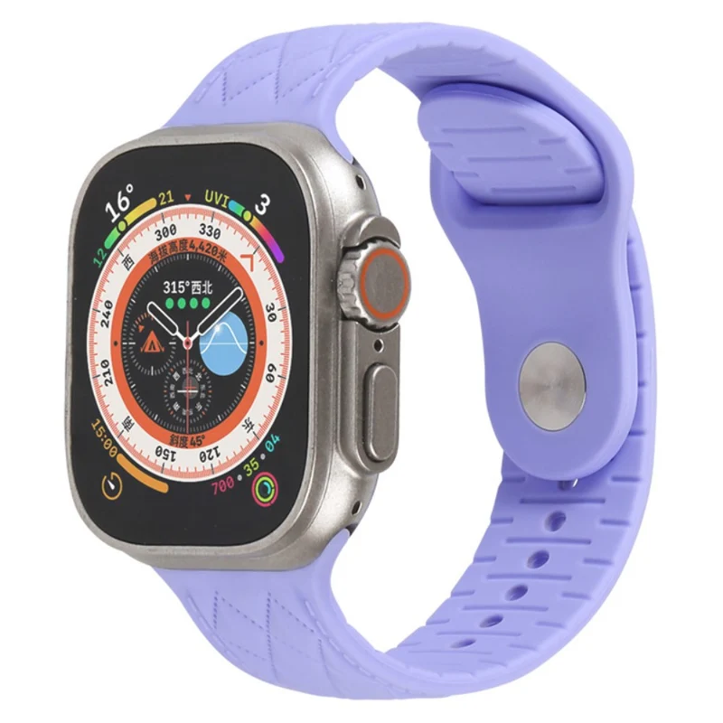 Apple Watch Series 9 41mm textured silicone strap