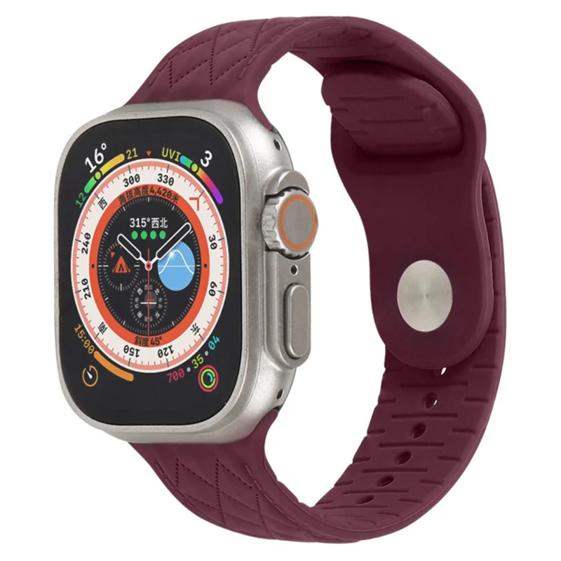 Apple Watch Series 9 41mm textured silicone strap