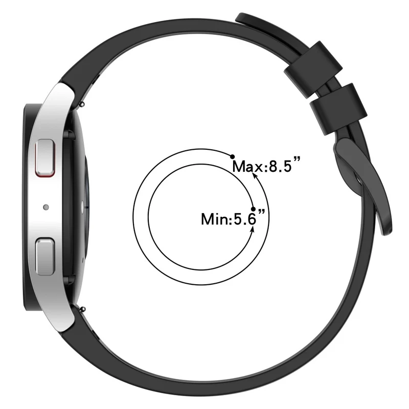 20mm Samsung Galaxy Watch 6 / 6 Classic / 4 / 4 Classic silicone strap