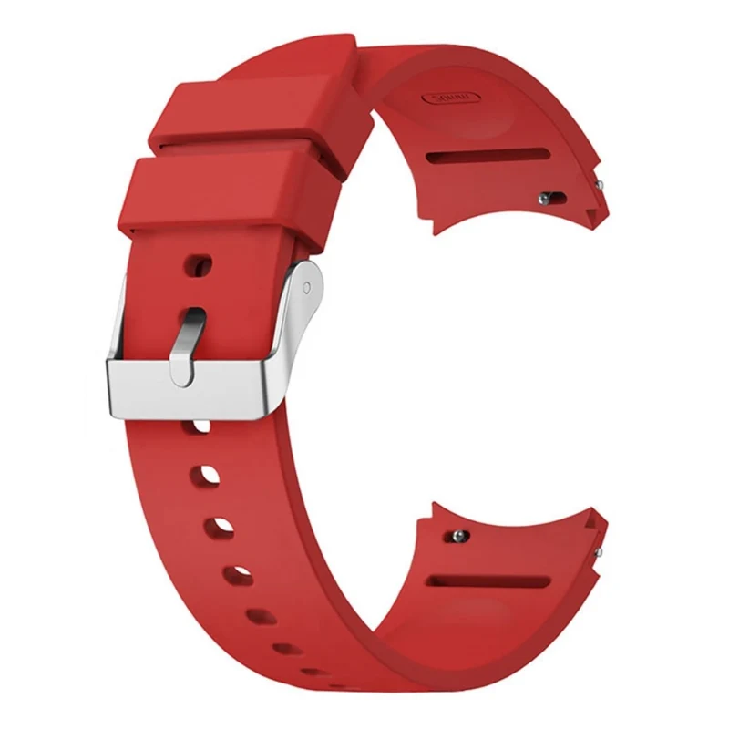 Silicone strap with silver buckle for Samsung Galaxy Watch 6 / 4 / 3 (41mm)