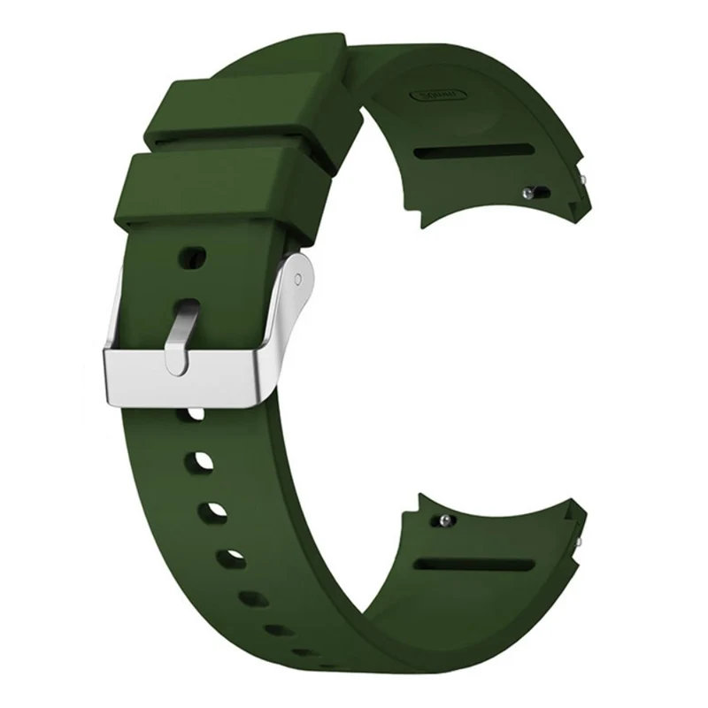 Silicone strap with silver buckle for Samsung Galaxy Watch 6 / 4 / 3 (41mm)