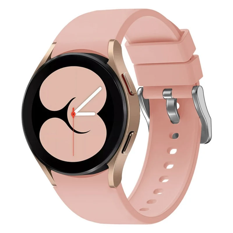 Silicone strap with silver buckle for Samsung Galaxy Watch 6 / 4 / 3 (41mm)