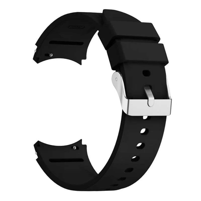 Silicone strap with silver buckle for Samsung Galaxy Watch 6 / 4 / 3 (41mm)