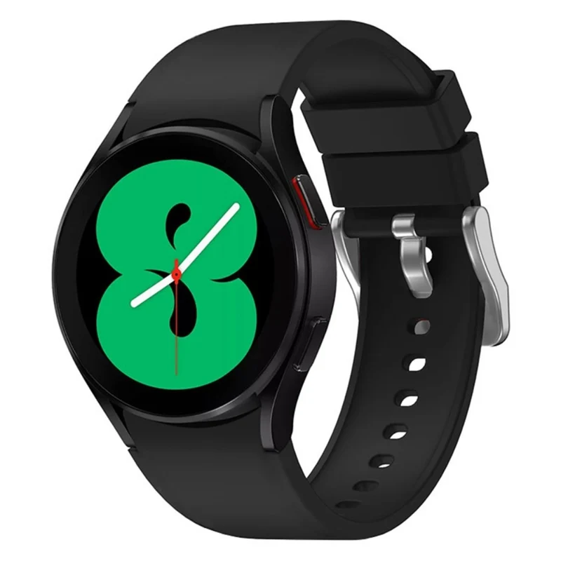 Silicone strap with silver buckle for Samsung Galaxy Watch 6 / 4 / 3 (41mm)
